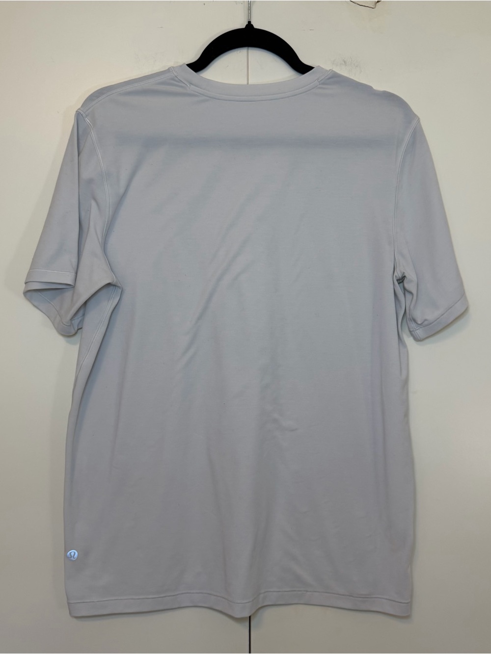 Men's White Lululemon Tight Short-Sleeve Shirt